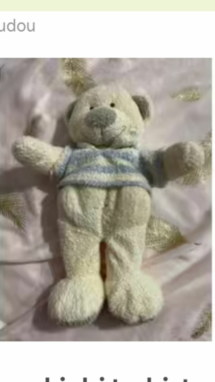 Doudou ours kiabi t-shirt rayé bleu