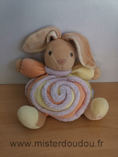 Kaloo Lapin Lollies jaune orange spirale rose - Très bon état