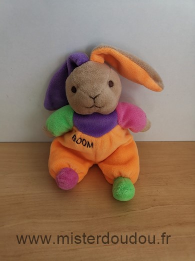 Ti boom Lapin Orange violet vert rose - Très bon état