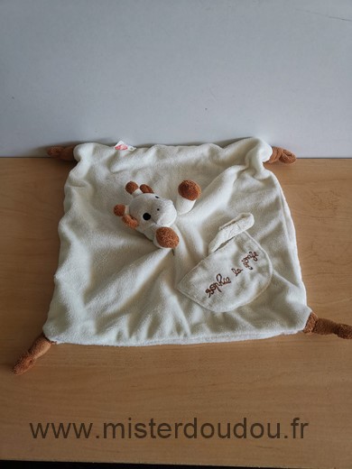 Vulli Girafe Sophie la girafe ecru attache tetine - Très bon état
