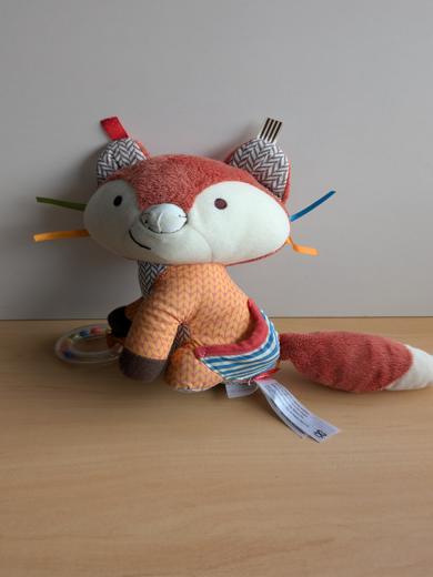 Skip hop Renard Peluche d activite renard orange anneau - Très bon état
