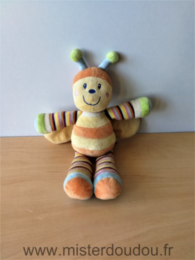 Mots d enfants Abeille Jaune orange raye - Très bon état