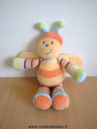 Mots d enfants Abeille Jaune orange rayé mulicolore - Très bon état