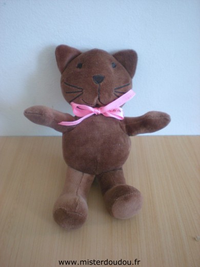 Ciad Chat Marron ruban rose fais moi un calin - Très bon état