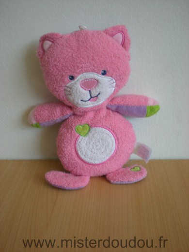 Gipsy Chat Reversible chat rose lapin mauve - Très bon état