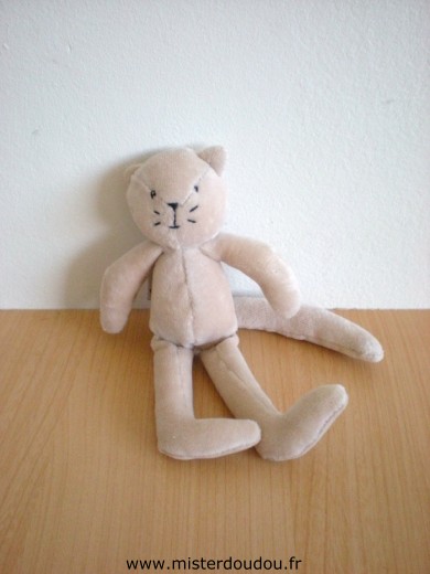 Moulin roty Chat Beige - Très bon état