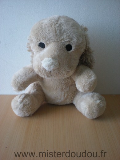 Bébisol Chien Beige nez ecru - Très bon état