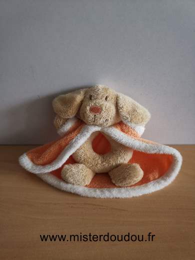 Pommette Chien Beige cape orange - Très bon état