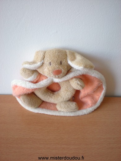 Pommette Chien Beige cape orange - Très bon état