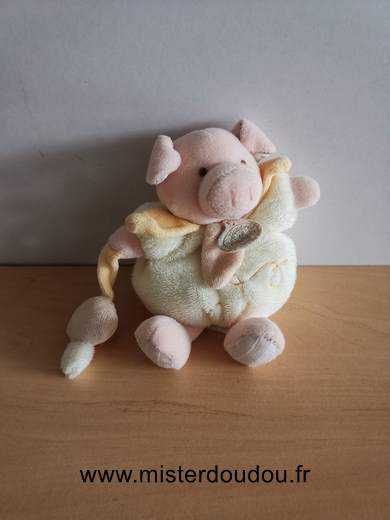 Doudou et compagnie Cochon Jaune - Très bon état