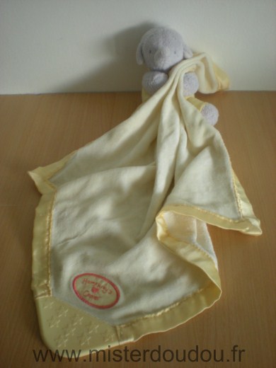 Marque Inconnue Eléphant Gris mouchoir velours jaune - Bon état