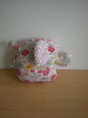 Marque Inconnue Eléphant Motifs fleurs multicolore - Très bon état