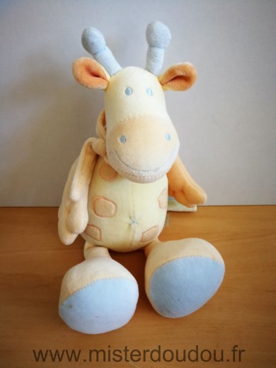 Jollybaby Girafe Jaune orange bleu - Très bon état