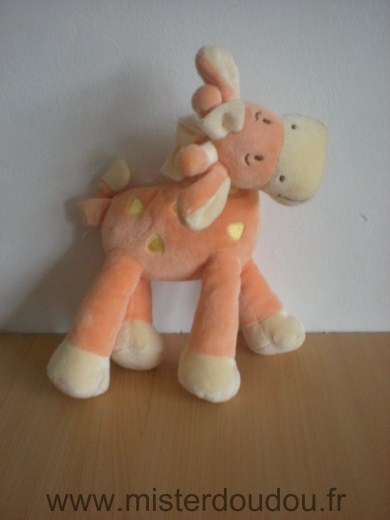 Mots d enfants Girafe Orange jaune - Très bon état