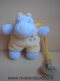 Jollybaby Hippopotame Mauve salopette jaune - Etat moyen
