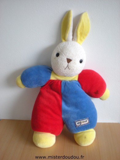 Ajena Lapin Bleu rouge jaune - Très bon état
