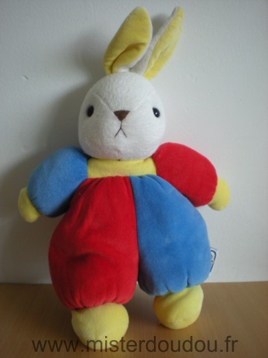 Ajena Lapin Rouge bleu jaune - Très bon état