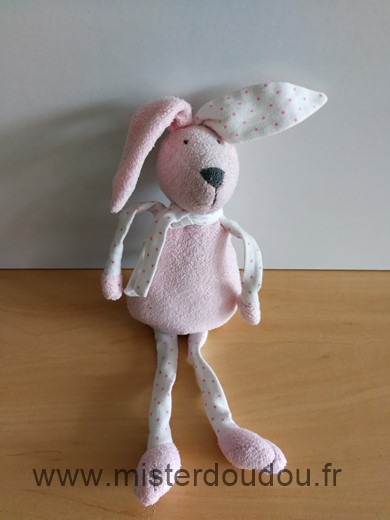 Bout chou Lapin Rose blanc - Très bon état