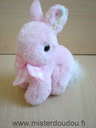Francoise saget Lapin Rose en peluche - Très bon état