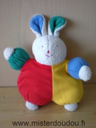 Histoire d ours Lapin Rouge jaune vert bleu blanc - Bon état