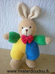 Ikéa Lapin Jaune bleu vert noeud rouge - Très bon état