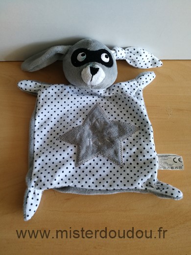 Ikks Lapin Blanc gris etoile masque - Très bon état
