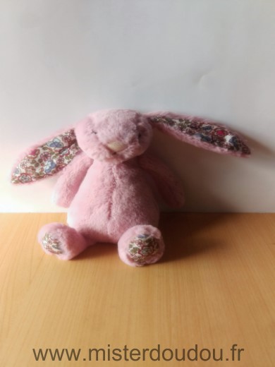 Jellycat Lapin Rose fleurs - Très bon état