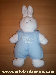 Klorane Lapin Blanc salopette bleue - Bon état