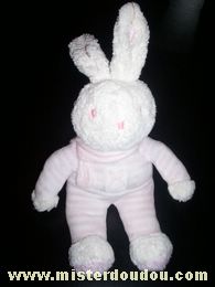 Klorane Lapin Rayé rose-blanc écharpe rose - Très bon état