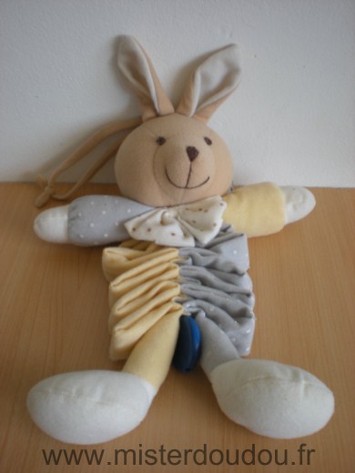 Mgm Lapin Jaune gris beige - Très bon état