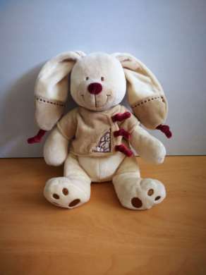 Nicotoy Lapin Beige bordeau - Très bon état