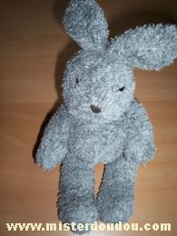 Nounours Lapin Gris - Très bon état