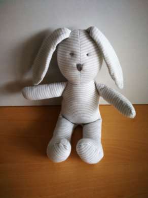 Petit bateau Lapin Raye gris blanc - Très bon état