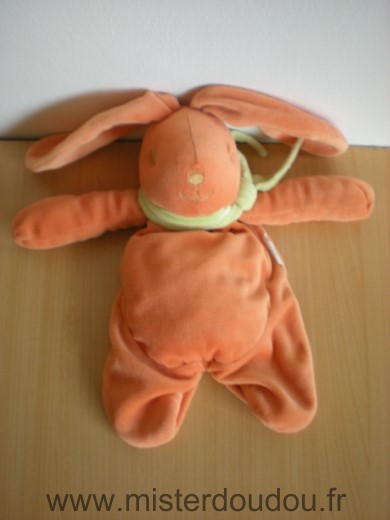 Pommette Lapin Orange foulard vert - Très bon état