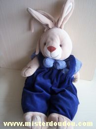 Priscilla larsen Lapin Bleu marine beige vichy bleu marine - Très bon état
