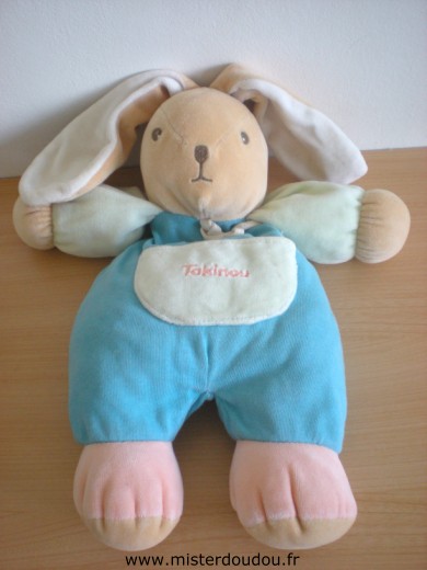 Takinou Lapin Bleu vert rose poche takinou - Bon état