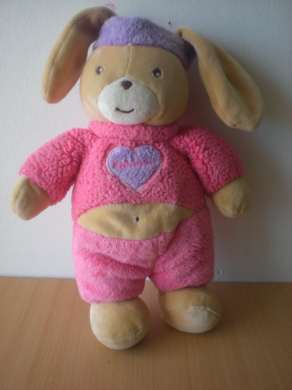 Takinou Lapin Rose coeur mauve takinou - Très bon état