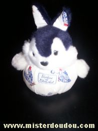 Tartine et chocolat Lapin Blanc-bleu marine-motifs - Très bon état