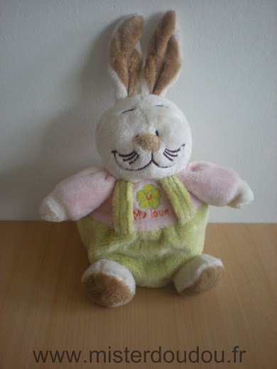 Marque Inconnue Lapin Vert rose - Très bon état