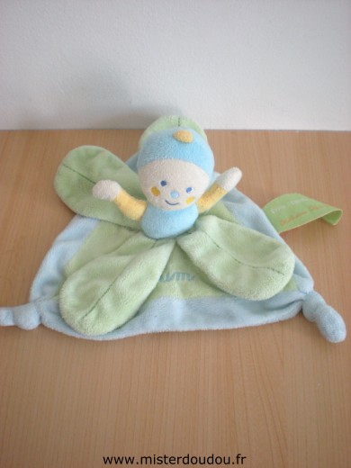 Moulin roty Lutin Doum vert bleu collection dim dam doum - Très bon état