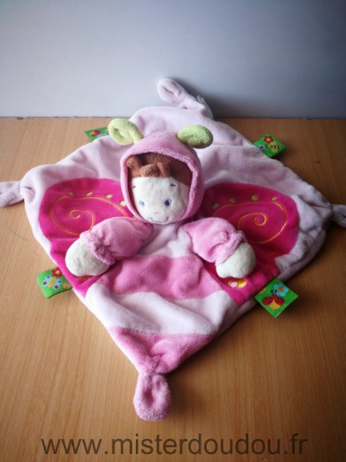 Nicotoy Lutin Papillon rose kiabi - Très bon état