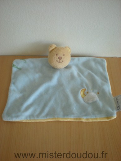 Amtoys Ours Bleu jaune lune nuage - Etat moyen