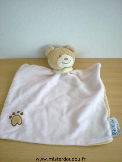 Amtoys Ours Rose dessus beige dessous - Très bon état