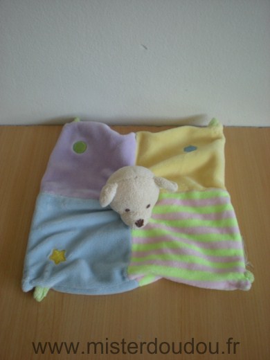 Cmp Ours Mauve bleu jaune vert pastels - Très bon état