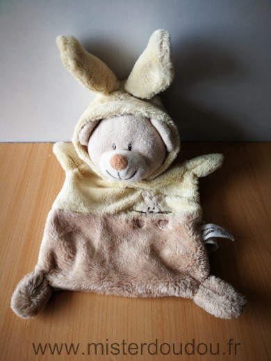 Grain de ble Ours Ours deguise en lapin jaune beige - Bon état