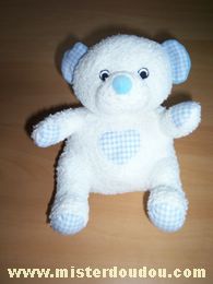 Jemini Ours Blanc bleu - Très bon état