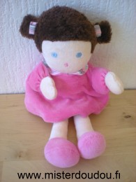 Nounours Poupée Robe rose - Très bon état