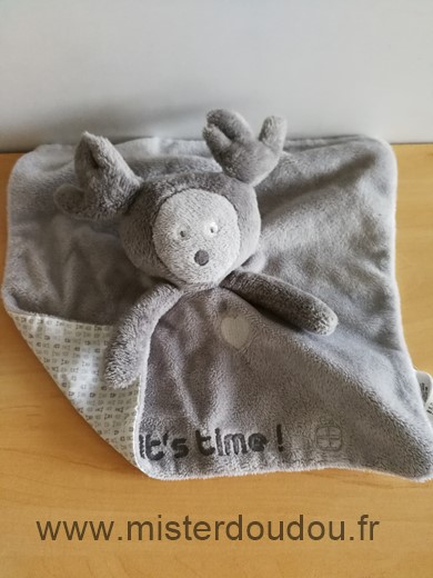 Obaibi okaidi Renne Gris blanc coeur it s time - Très bon état