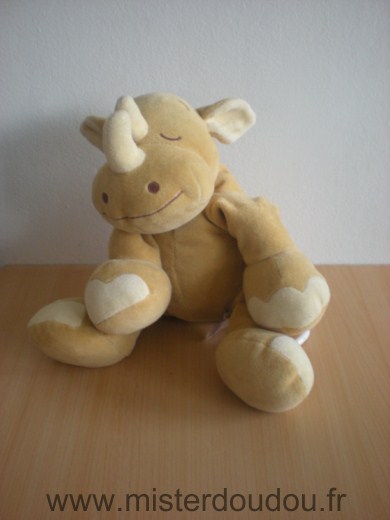 Noukie s Rhinocéros Beige - Très bon état