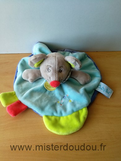 Baby nat Souris Bleu vert gris marceau - Très bon état